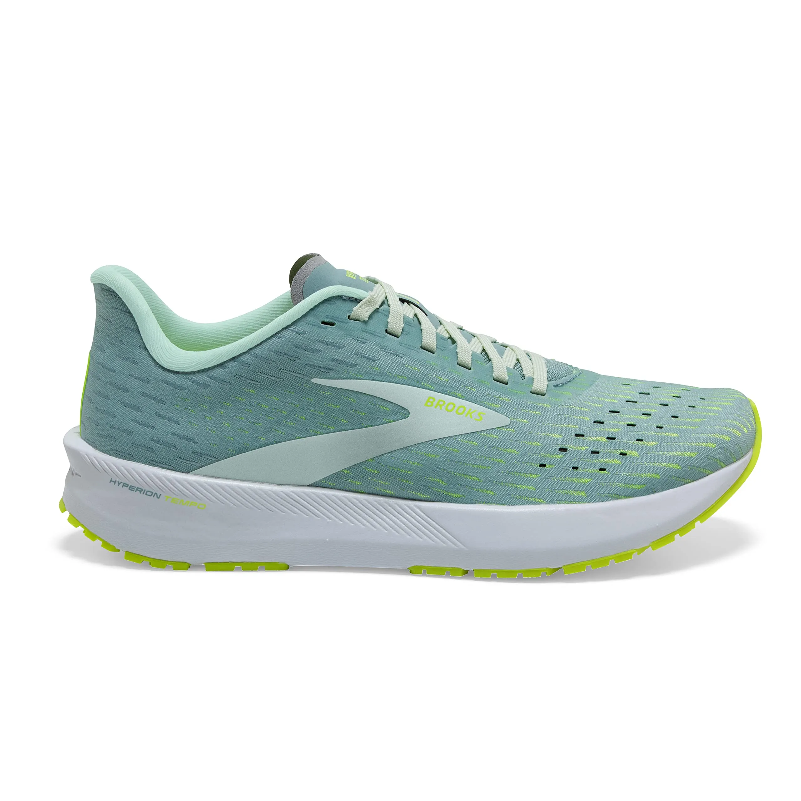 Brooks Women's Hyperion Tempo Road Running Shoe - Blue/Aqua/Nightlife - 9.5 Medium