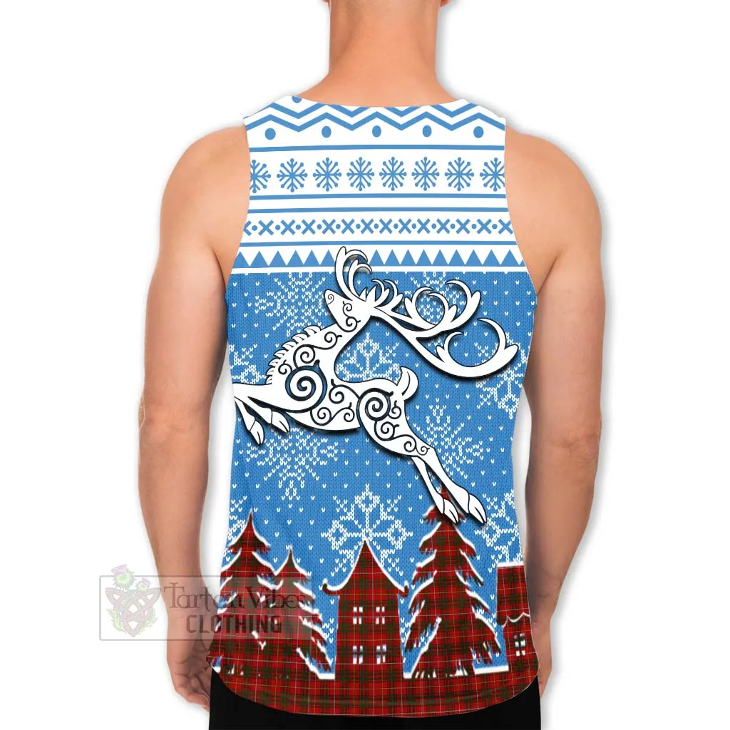 Bruce Clan Christmas Men's Tank Top Celtic Reindeer Style