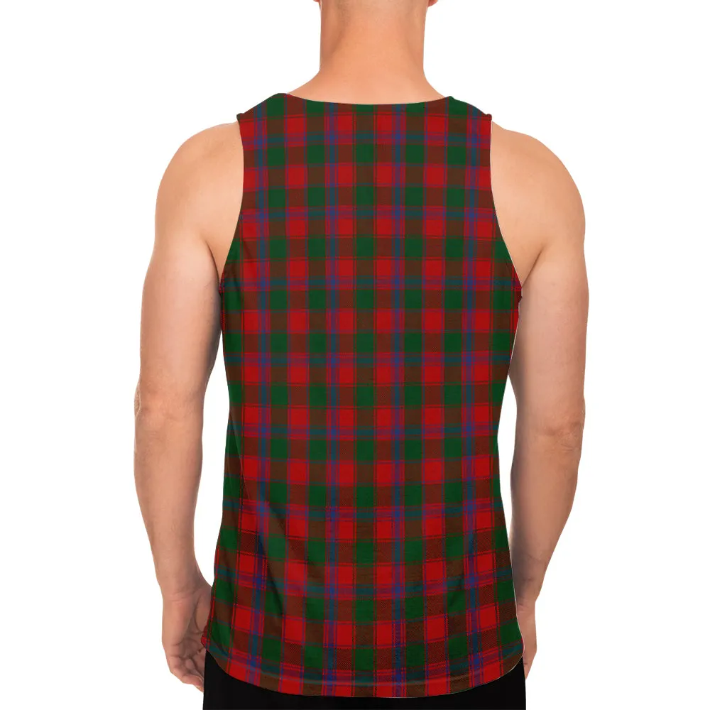 Bruce Old Tartan Mens Tank Top with Family Crest