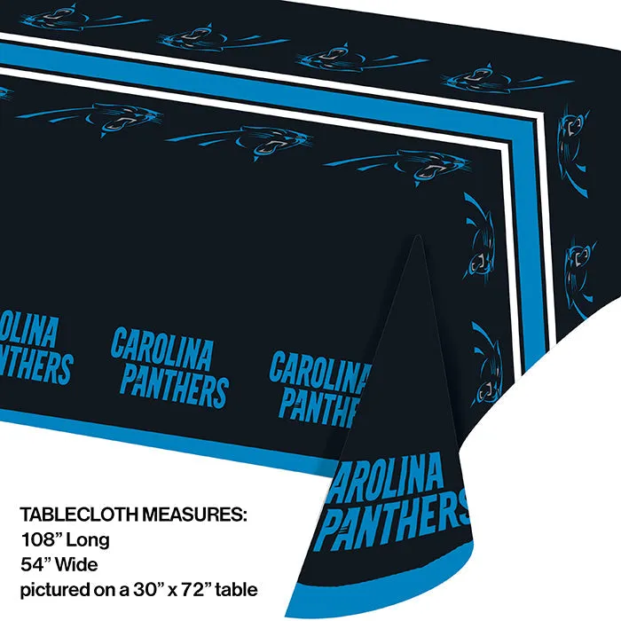 Bulk Carolina Panthers Plastic Table Covers (12 per Case)