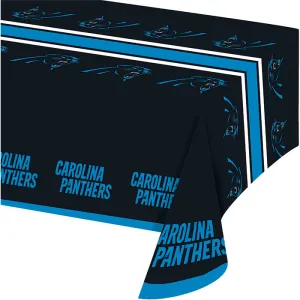 Bulk Carolina Panthers Plastic Table Covers (12 per Case)