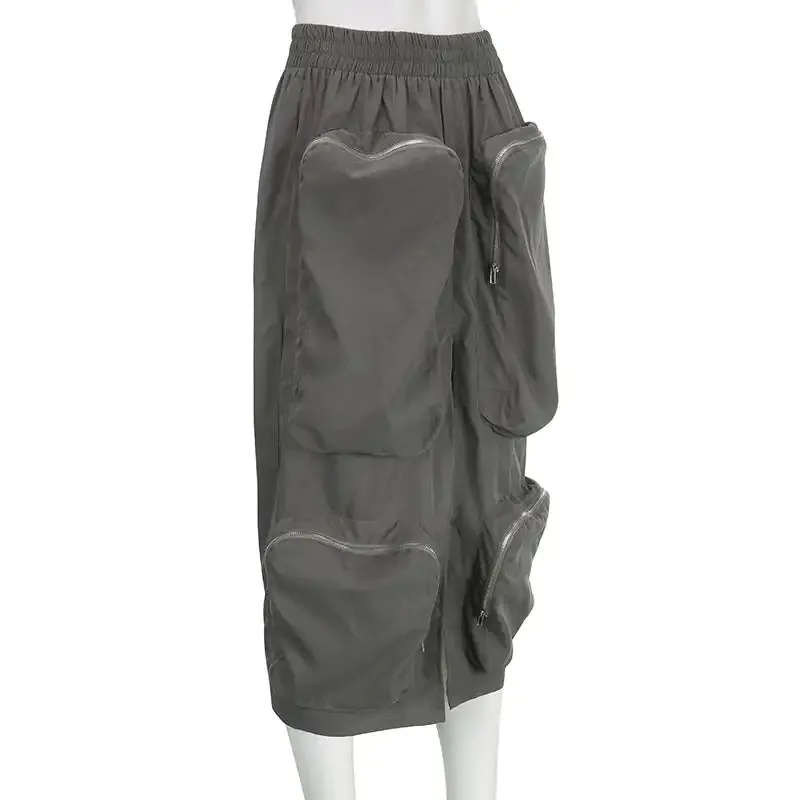 Cargo Midi Skirt^