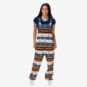 Chicago Bears Womens Ugly Home Gating Bib Overalls