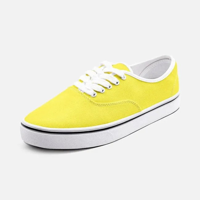 Citrus Colored Unisex Canvas Sneakers