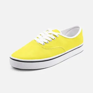 Citrus Colored Unisex Canvas Sneakers