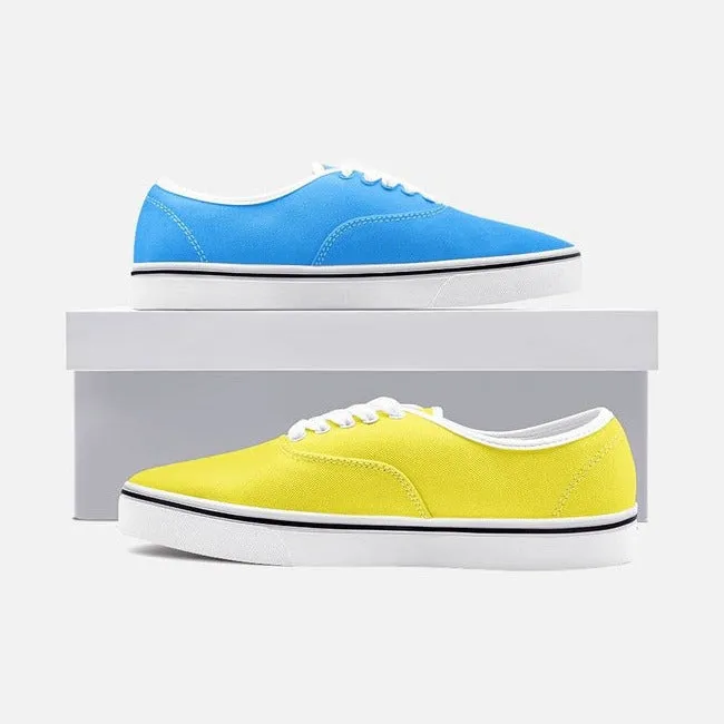 Citrus Colored Unisex Canvas Sneakers