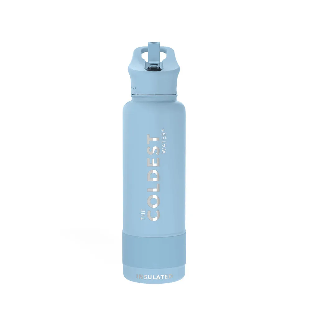 COLDEST 40 Oz (1.2 L) Sports Water Bottle with Wide Mouth Straw Lid