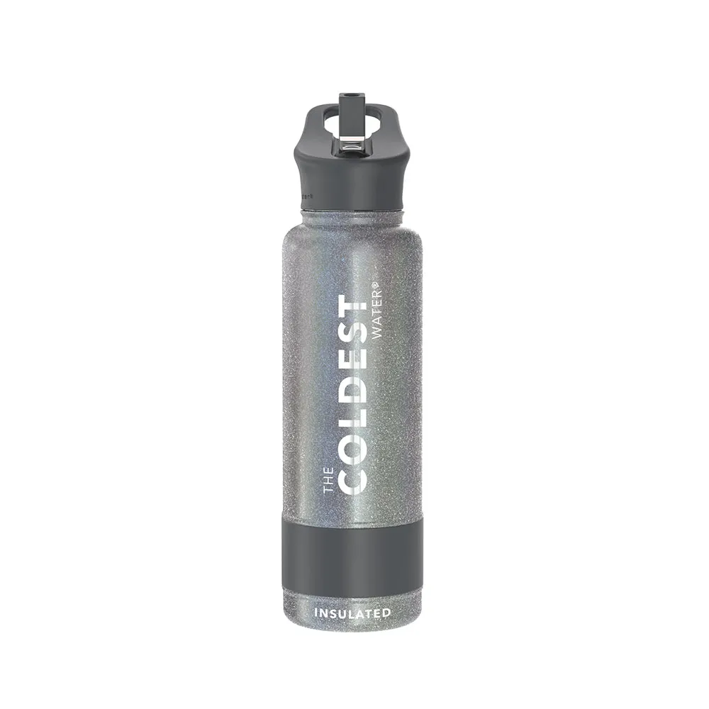 COLDEST 40 Oz (1.2 L) Sports Water Bottle with Wide Mouth Straw Lid