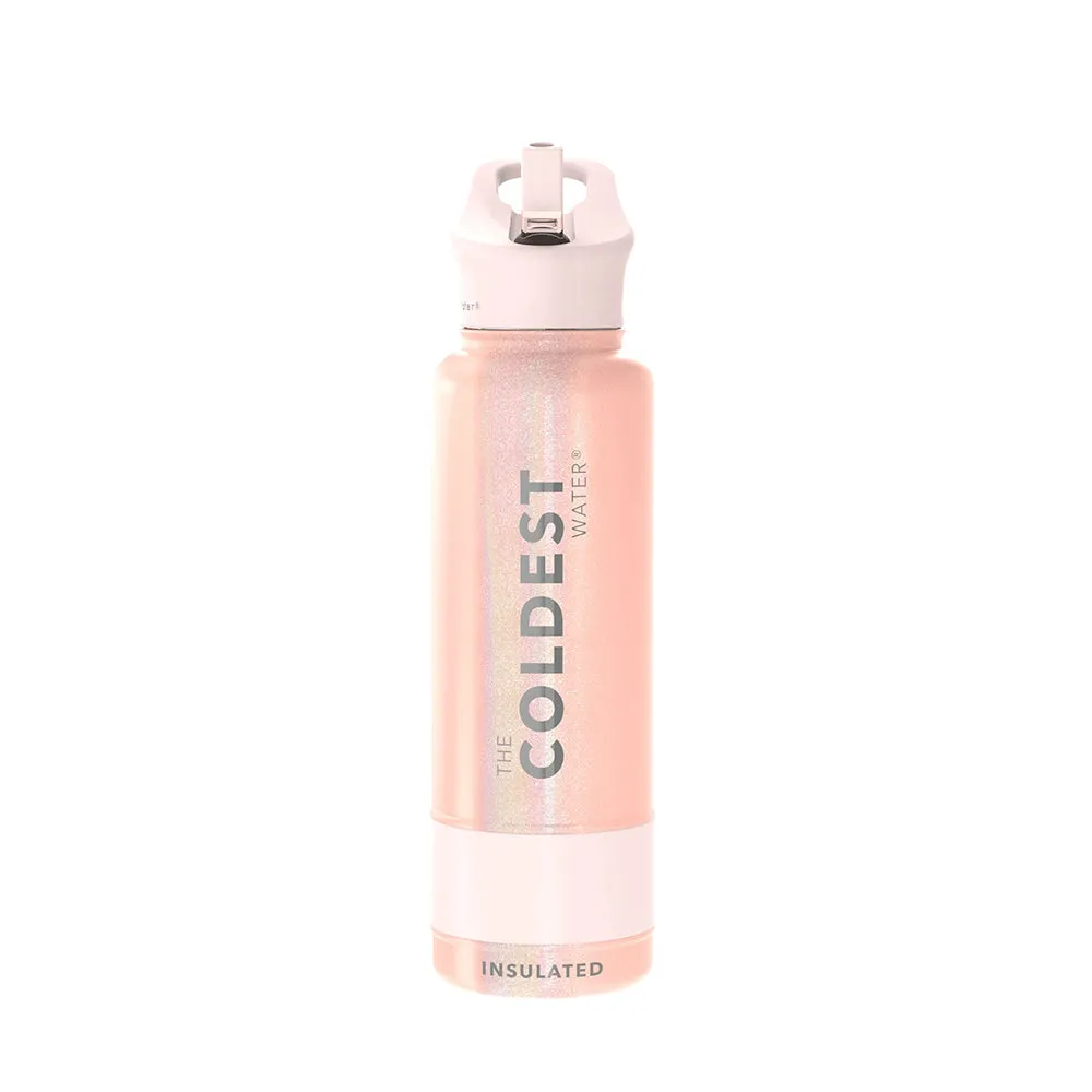 COLDEST 40 Oz (1.2 L) Sports Water Bottle with Wide Mouth Straw Lid