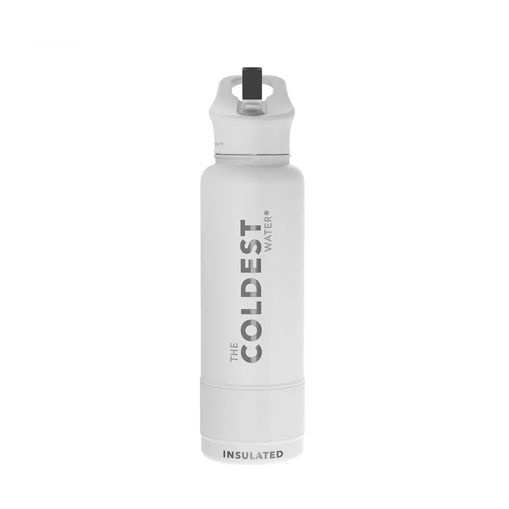 COLDEST 40 Oz (1.2 L) Sports Water Bottle with Wide Mouth Straw Lid