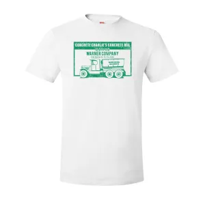 Concrete Charlie's T-Shirt | Chuck's Concrete Mix White T-Shirt