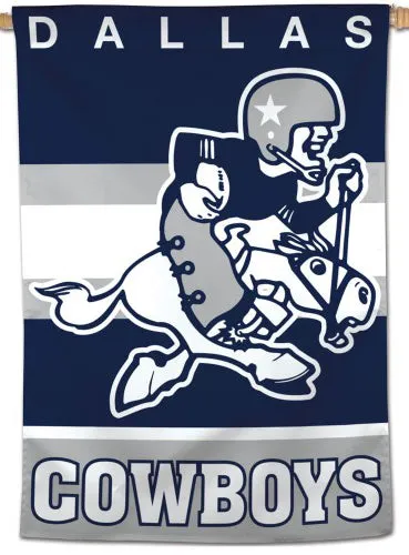 Dallas Cowboys Retro-1960s-Style Official NFL Football Wall BANNER Flag - Wincraft Inc.