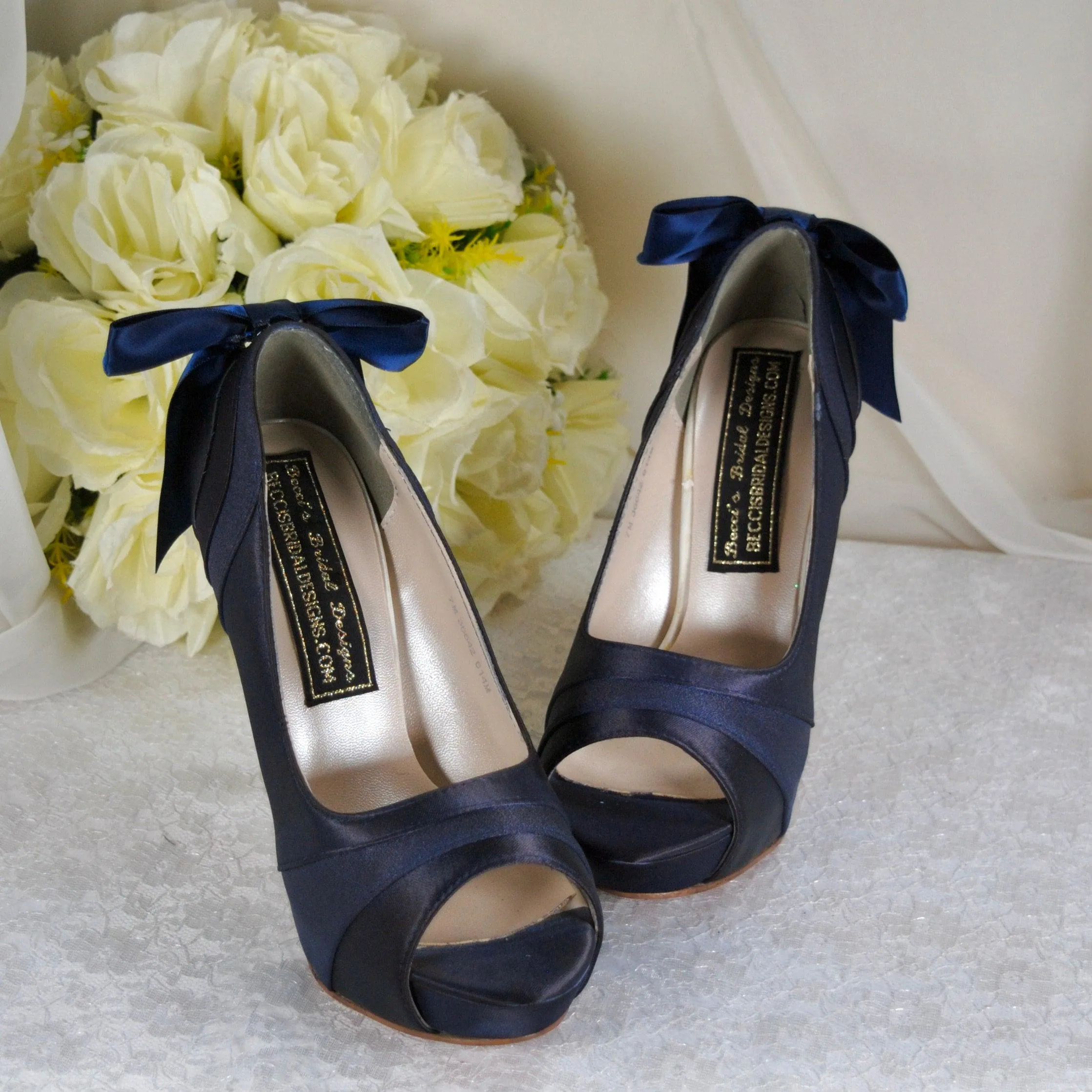 DARK NAVY Wedding Shoes Size UK4/US6.5