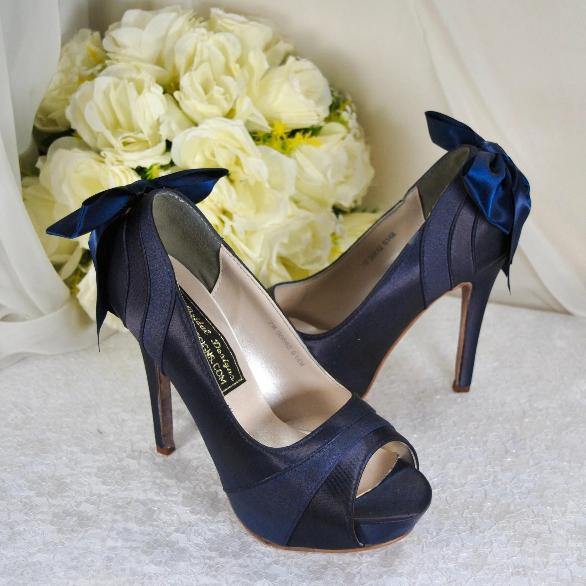 DARK NAVY Wedding Shoes Size UK4/US6.5