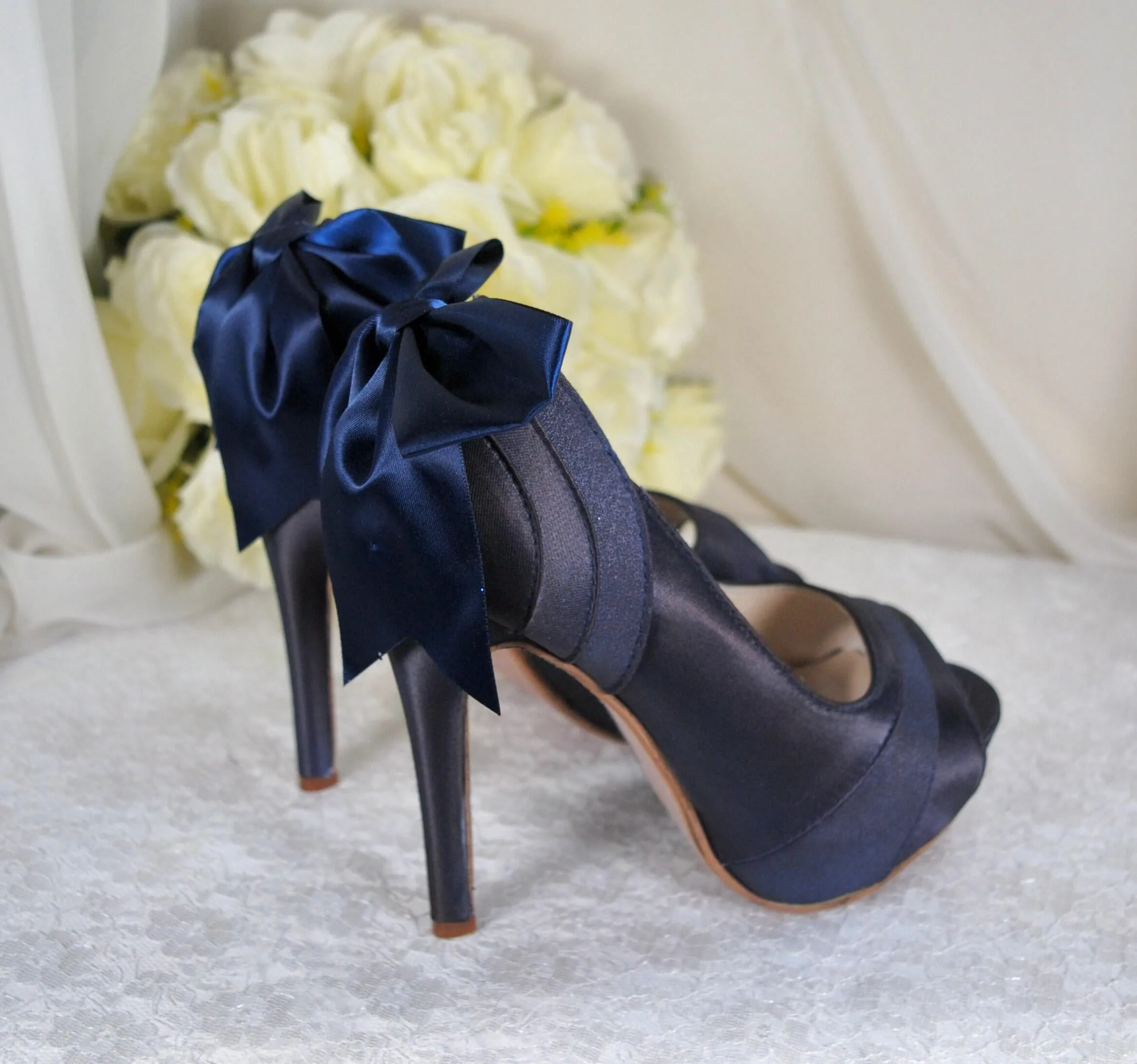 DARK NAVY Wedding Shoes Size UK4/US6.5