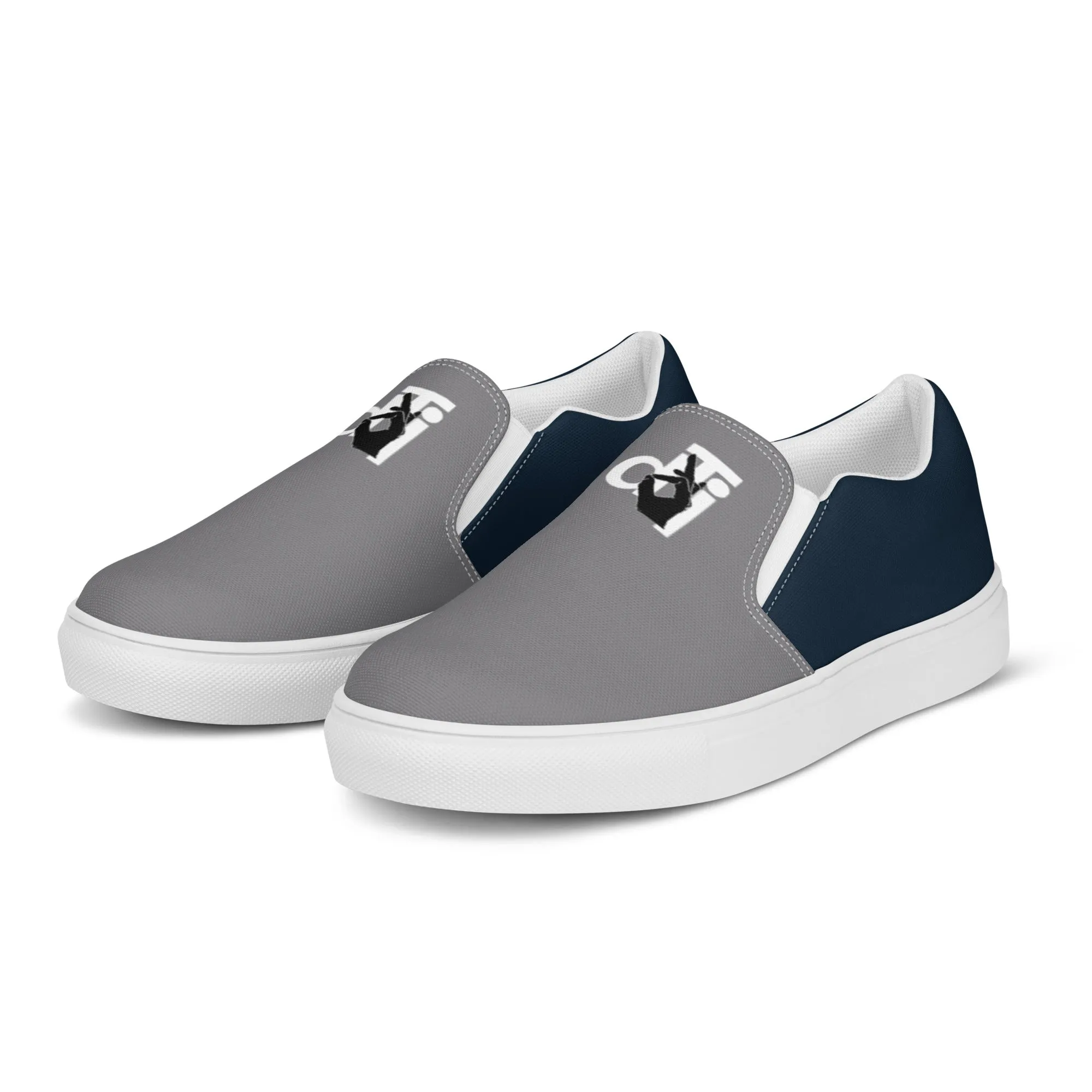 Descendants of the Island Navy Pewter Women’s slip-on canvas shoes