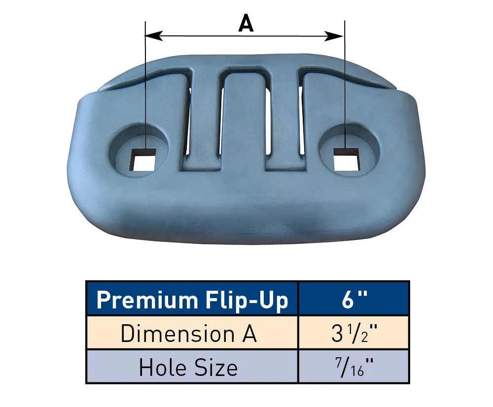 Dock Edge Premium 6" Flip-Up™ Cleat