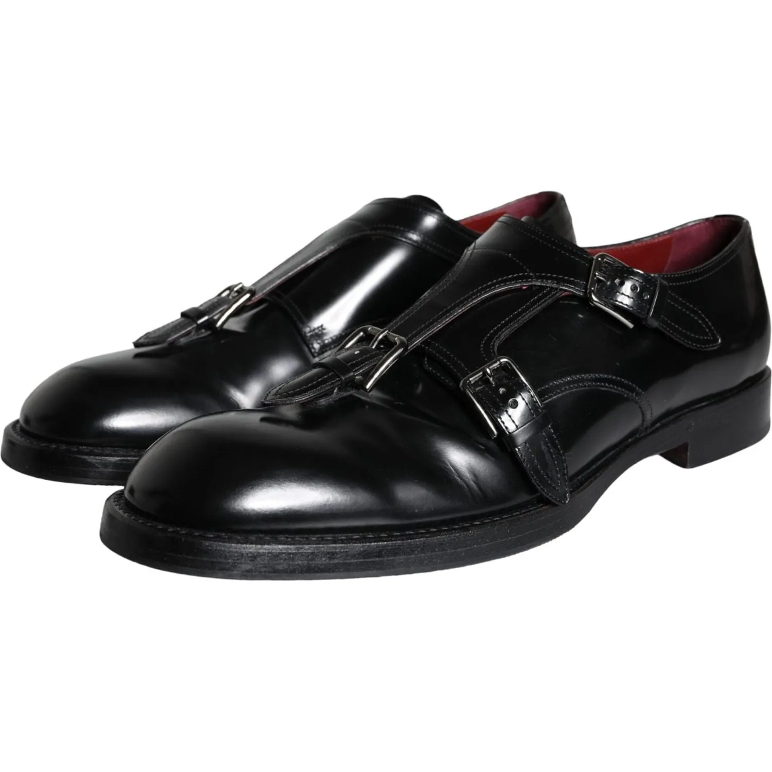 Dolce & Gabbana Black Calf Leather Men Formal Dress Shoes