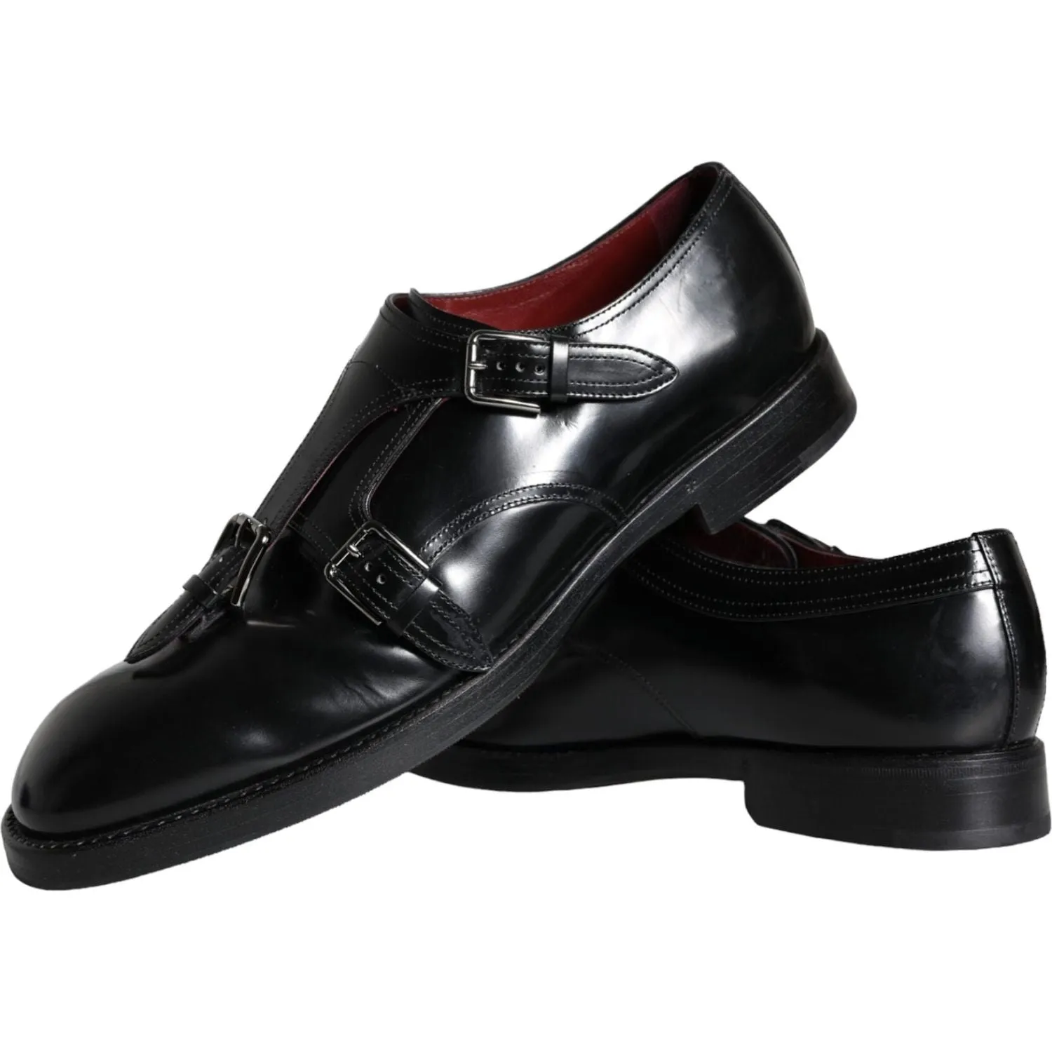 Dolce & Gabbana Black Calf Leather Men Formal Dress Shoes