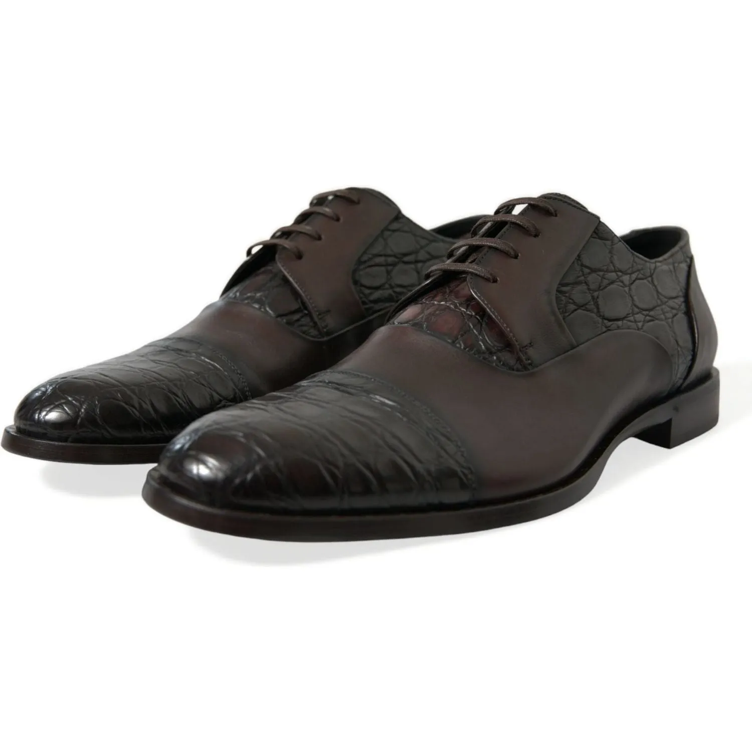 Dolce & Gabbana Elegant Brown Formal Derby Dress Shoes