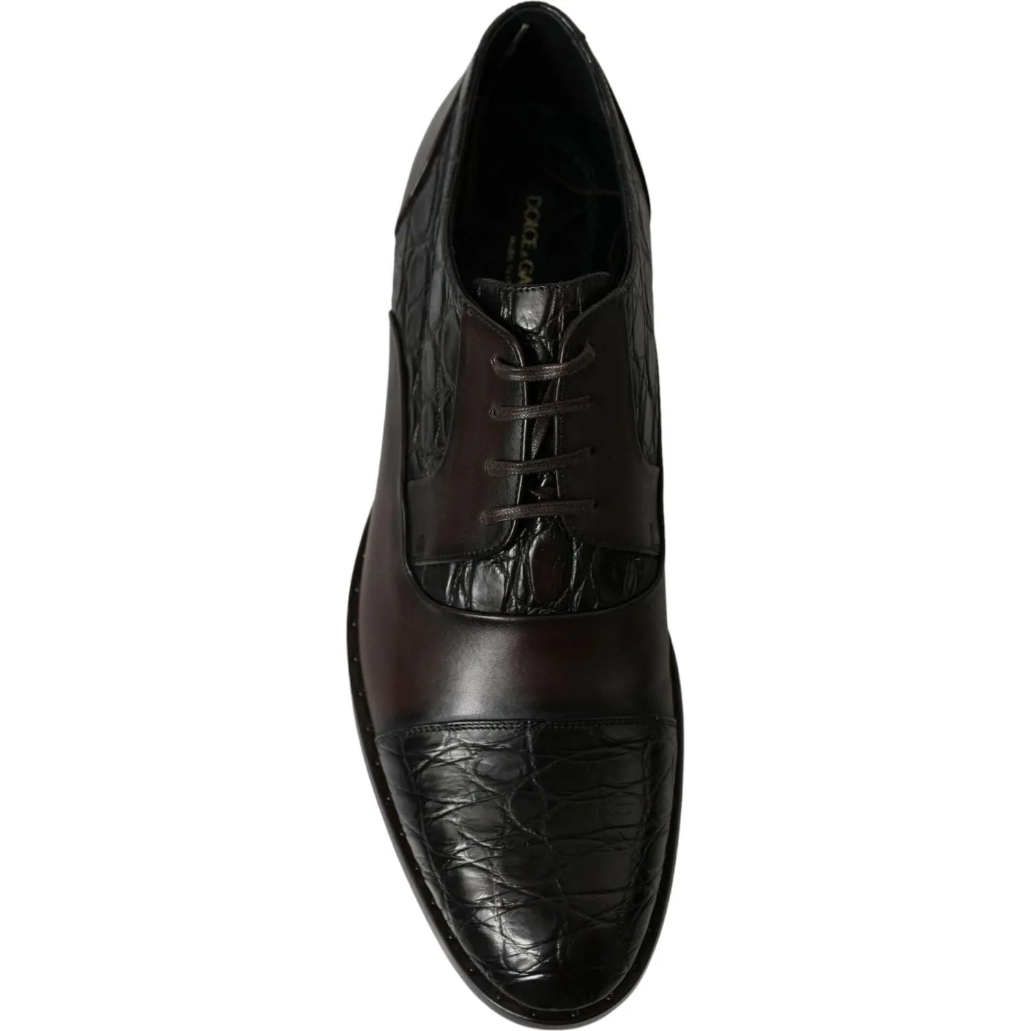 Dolce & Gabbana Elegant Brown Formal Derby Dress Shoes