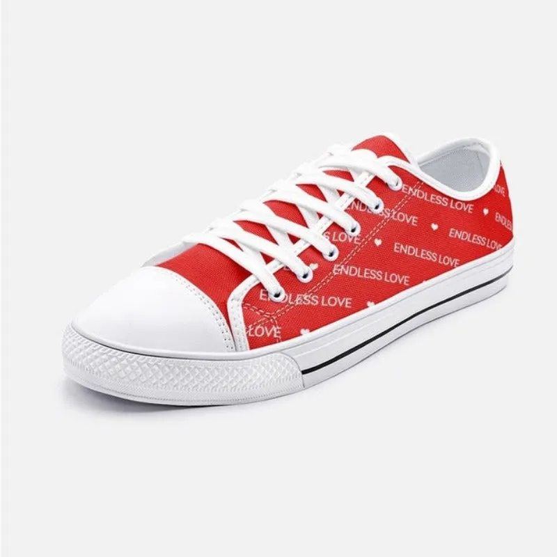 Endless Love Unisex Low Top Canvas Shoes