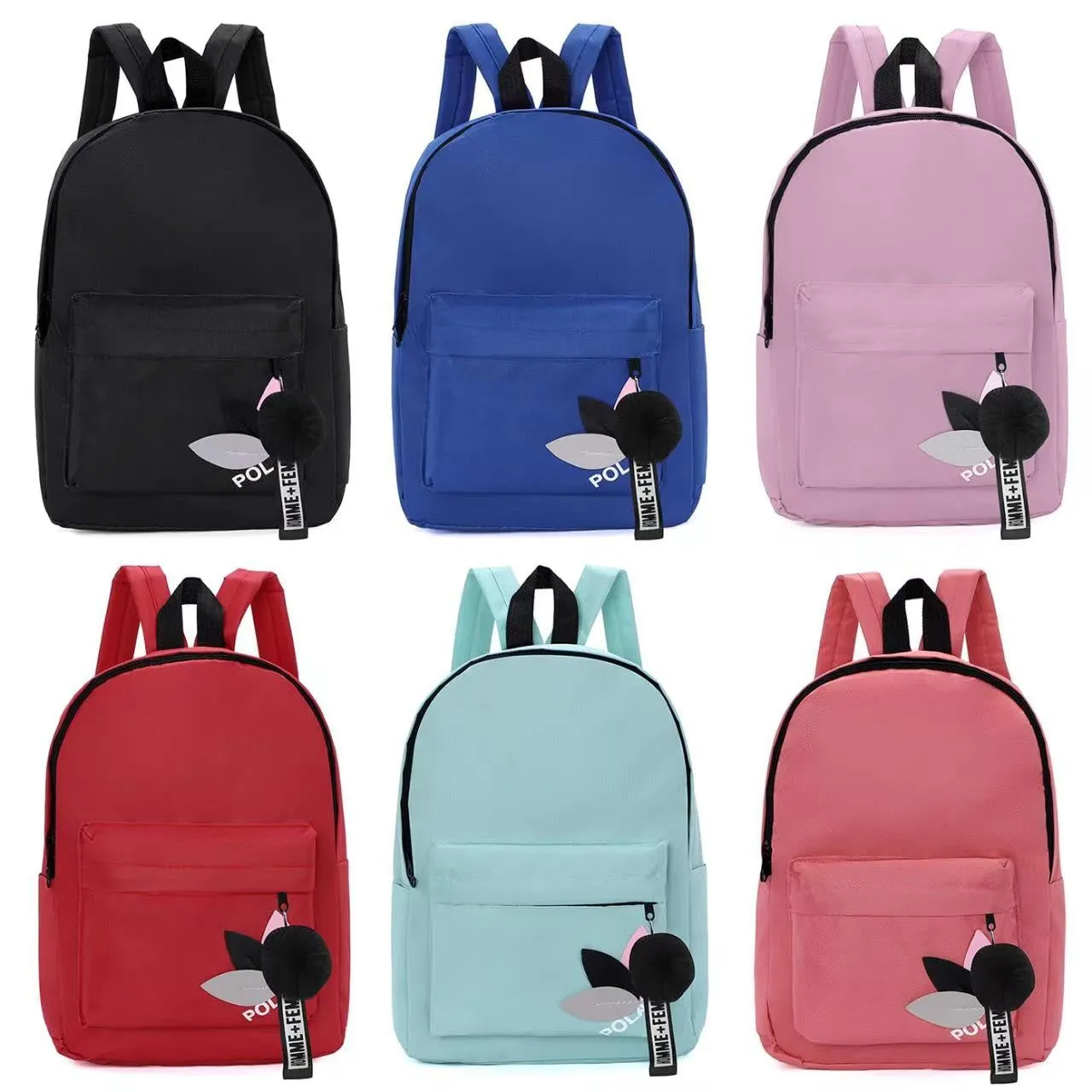 Factory in Stock Wholesale Running Student Schoolbag Fresh Junior High School Backpack Training Class Custom Logo Printing