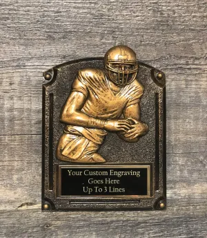 Fantasy Football League Trophy FFL Plaque Trophy Custom Engraved Championship Trophy Football League Sports Award Winner Super Bowl