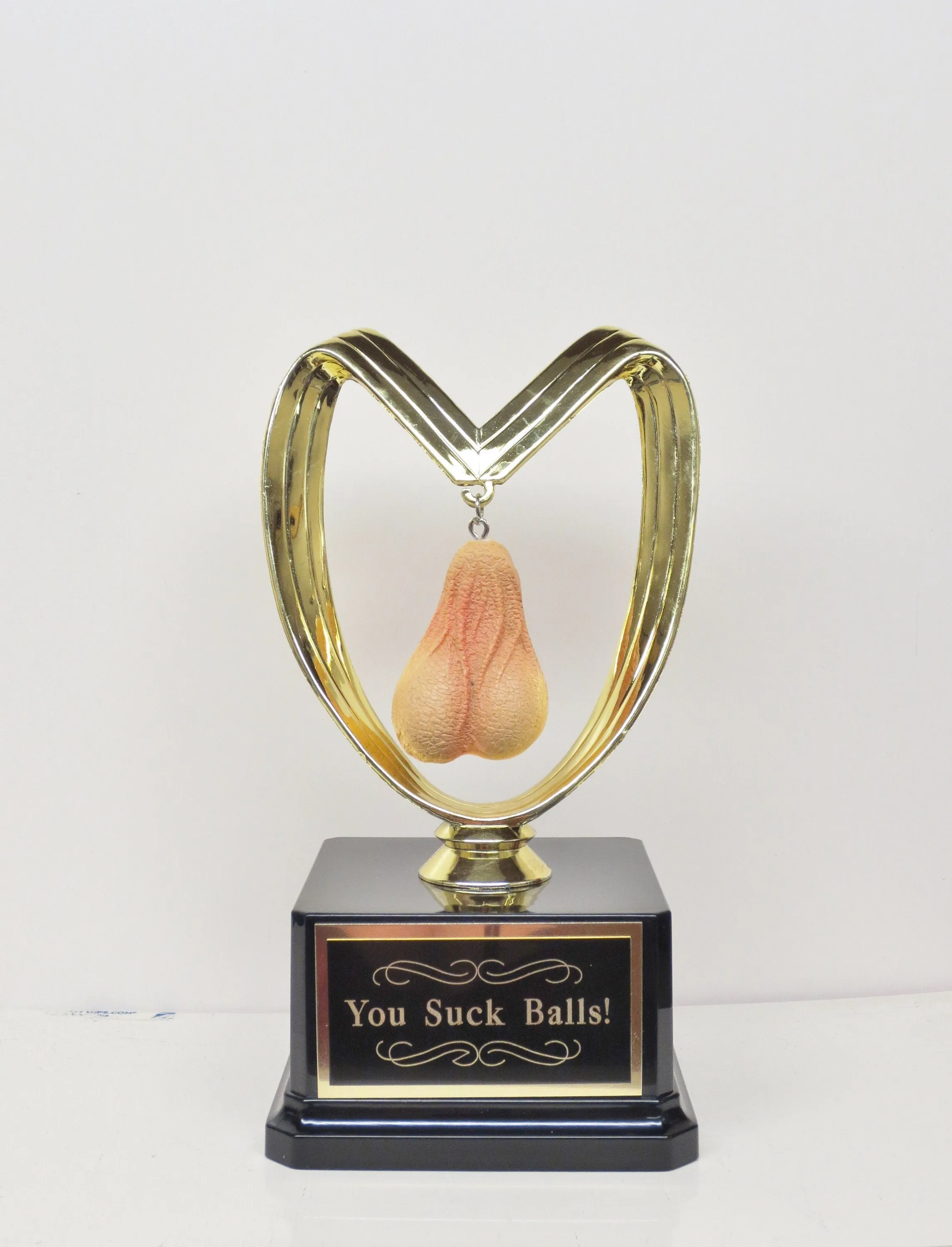 Fantasy Football Loser Trophy You Suck Balls Last Place FFL Sacko Trophy You've Got Balls Funny Trophy Adult Humor Gag Gift Testicle