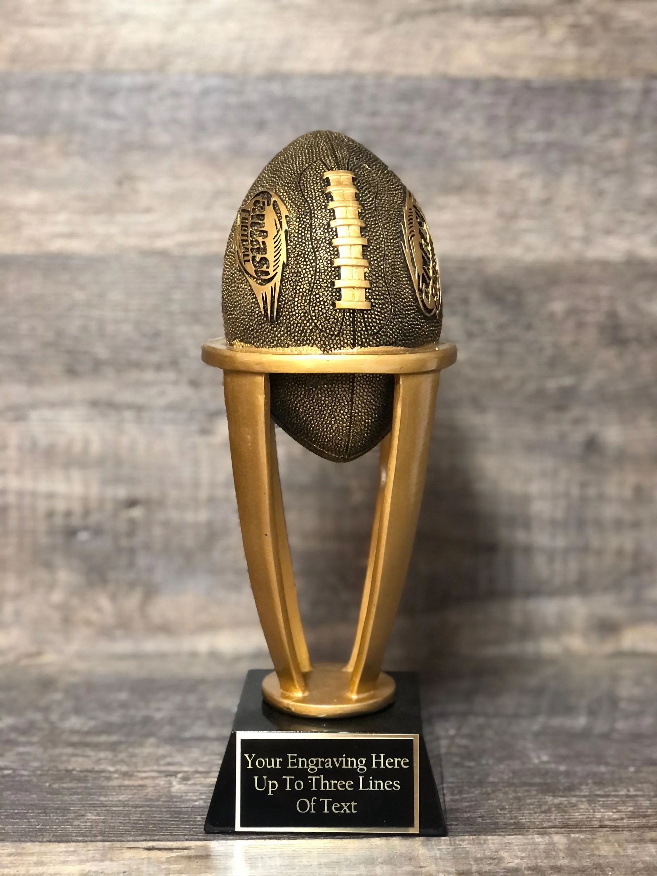 Fantasy Football Trophy League Trophy FFL Trophy  10.75" Custom Engraved Championship Football Trophy League Sports Award Winner