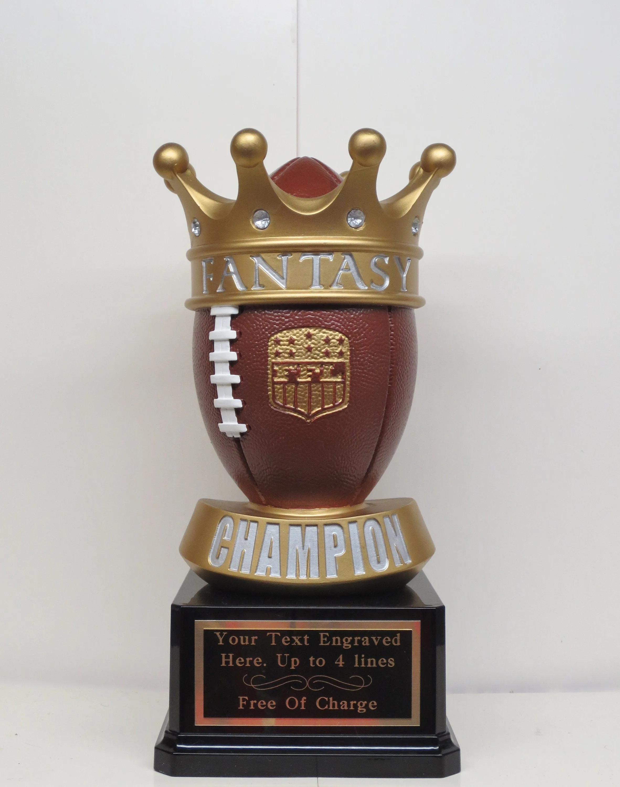 Fantasy Football Trophy League Trophy FFL Trophy ** SEE DESCRIPTION ** 11" League Champion Champ Trophy Crown Football League