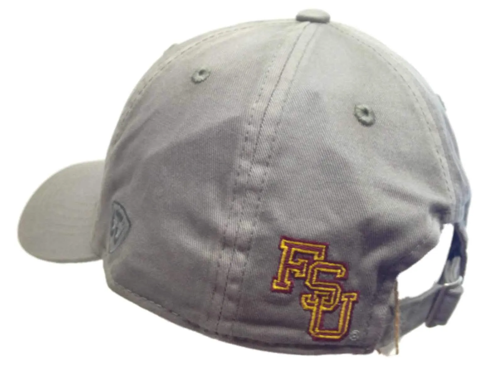 Florida State Seminoles TOW Gray Vintage Crew Retro 1990 Football Adjust Hat Cap