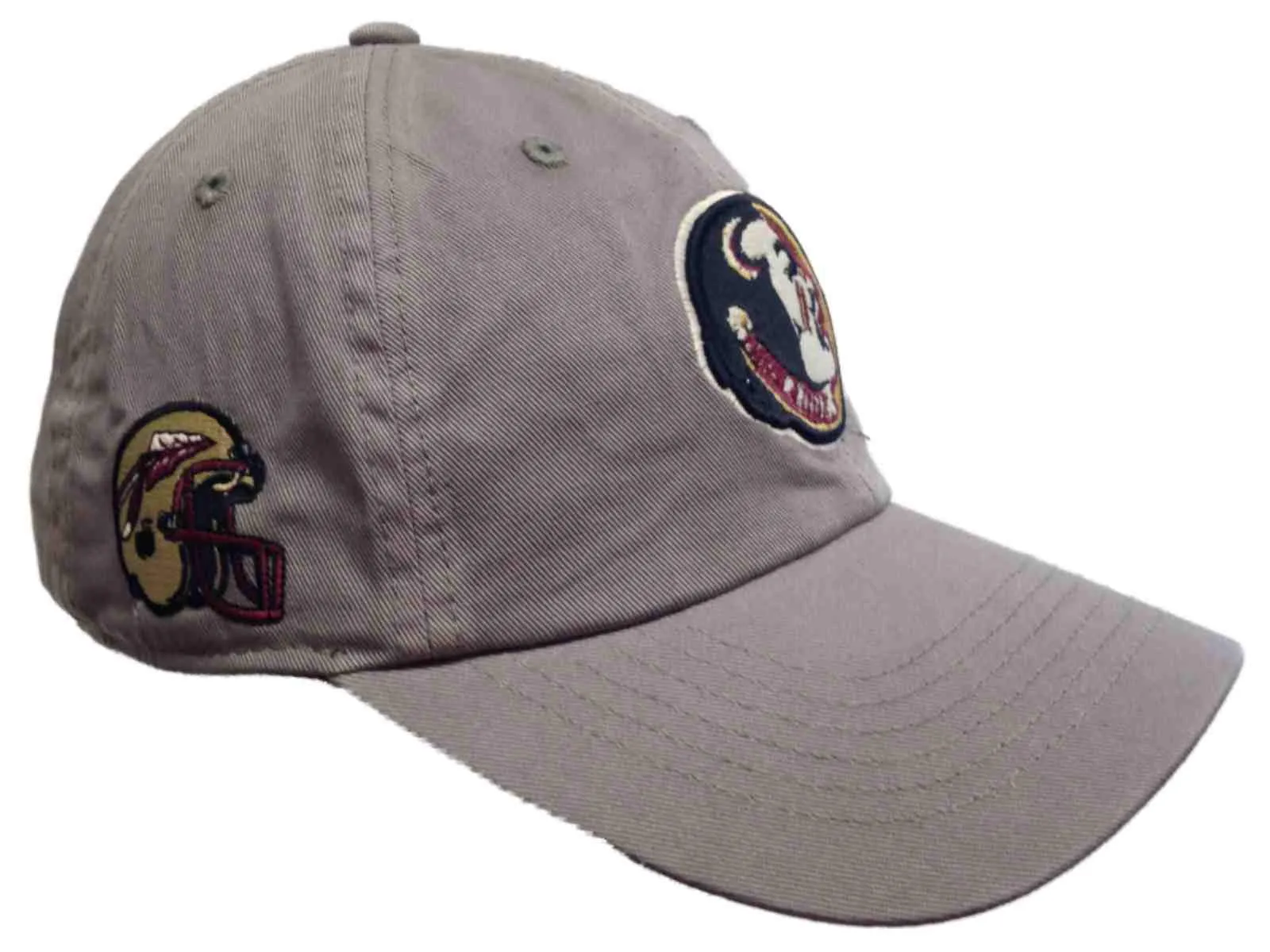 Florida State Seminoles TOW Gray Vintage Crew Retro 1990 Football Adjust Hat Cap