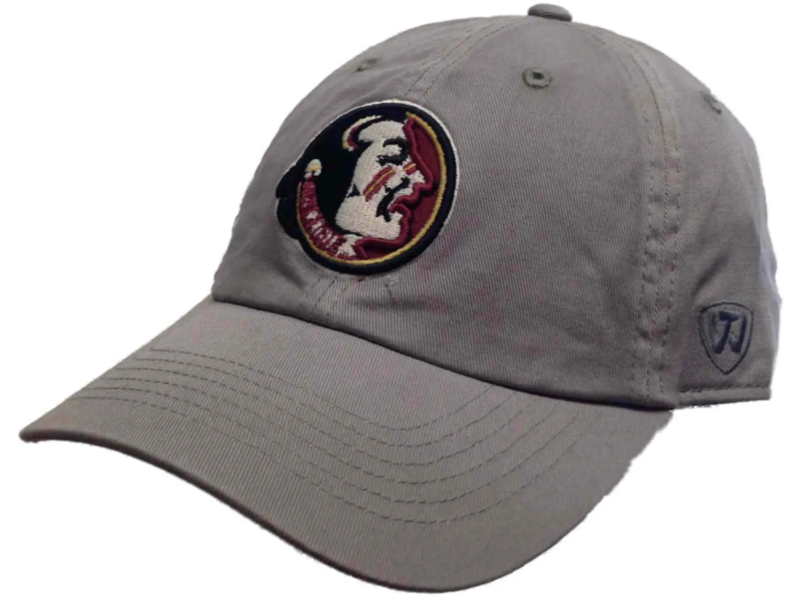 Florida State Seminoles TOW Gray Vintage Crew Retro 1990 Football Adjust Hat Cap