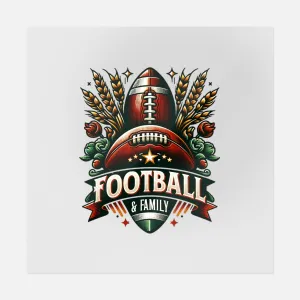 Football & Family Fall Vintage Art