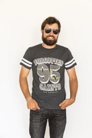 FSLA "Shag Van '95" Mens Vintage Grey Football Tee