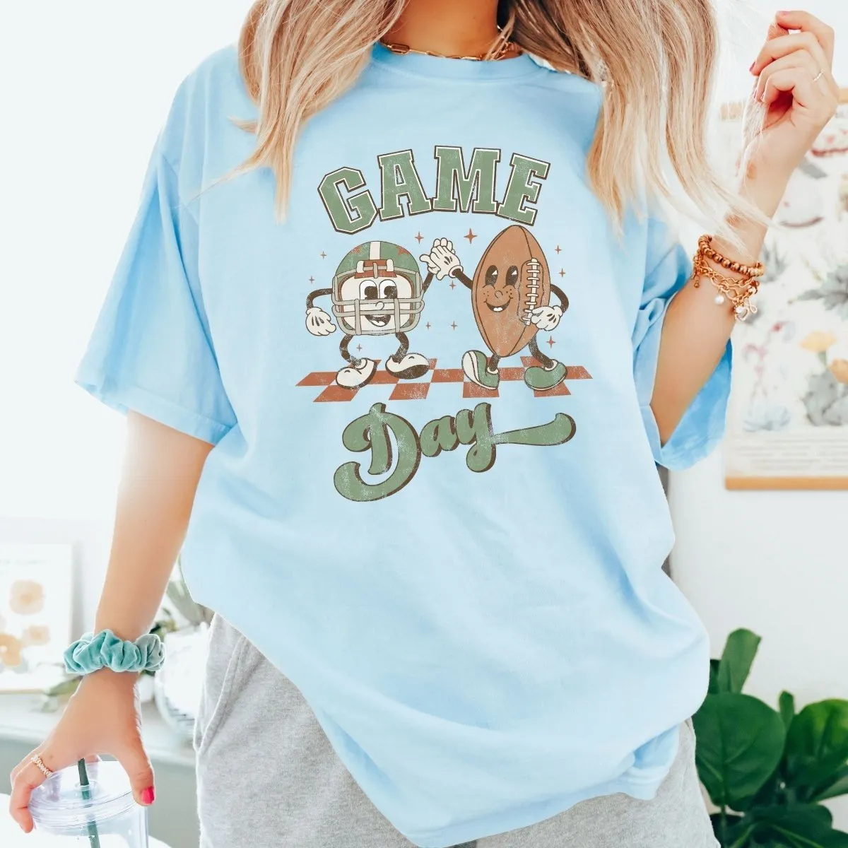 Game Day Football Friends Comfort Color Wholesale Tee - Quick Shipping