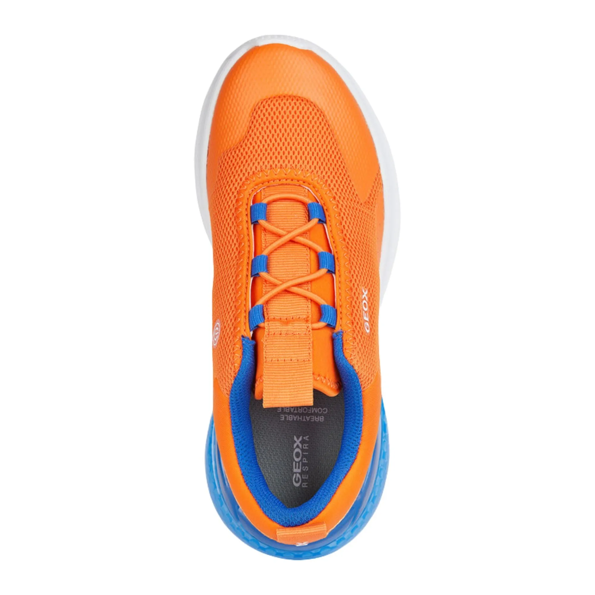 Geox Activart Illuminus Orange Sneakers