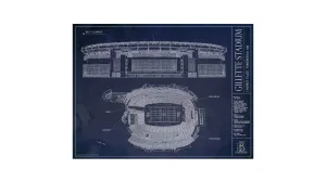 Gillette Stadium Wall Art