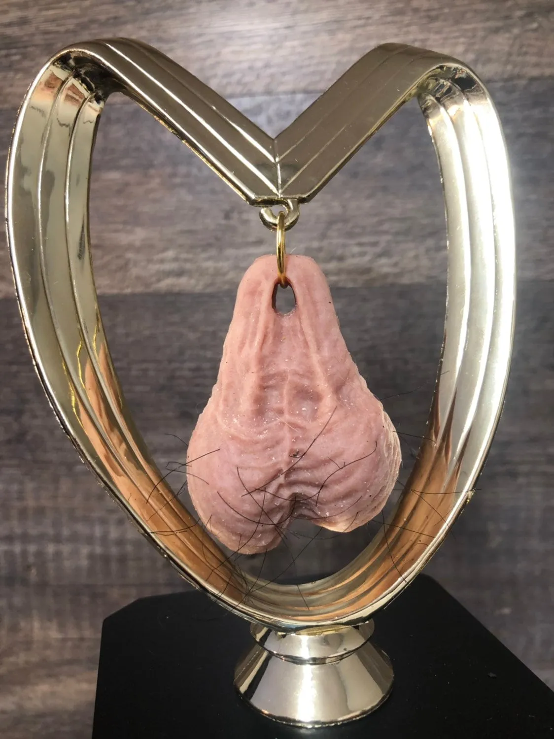 Golf Trophy HAIRY Balls Loser Trophy Perpetual You Suck Last Place Trophy You've Got Balls Funny Trophy Adult Humor Testicle Guy's Trip