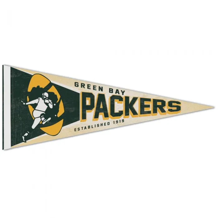 Green Bay Packers Vintage Logo Premium Pennant