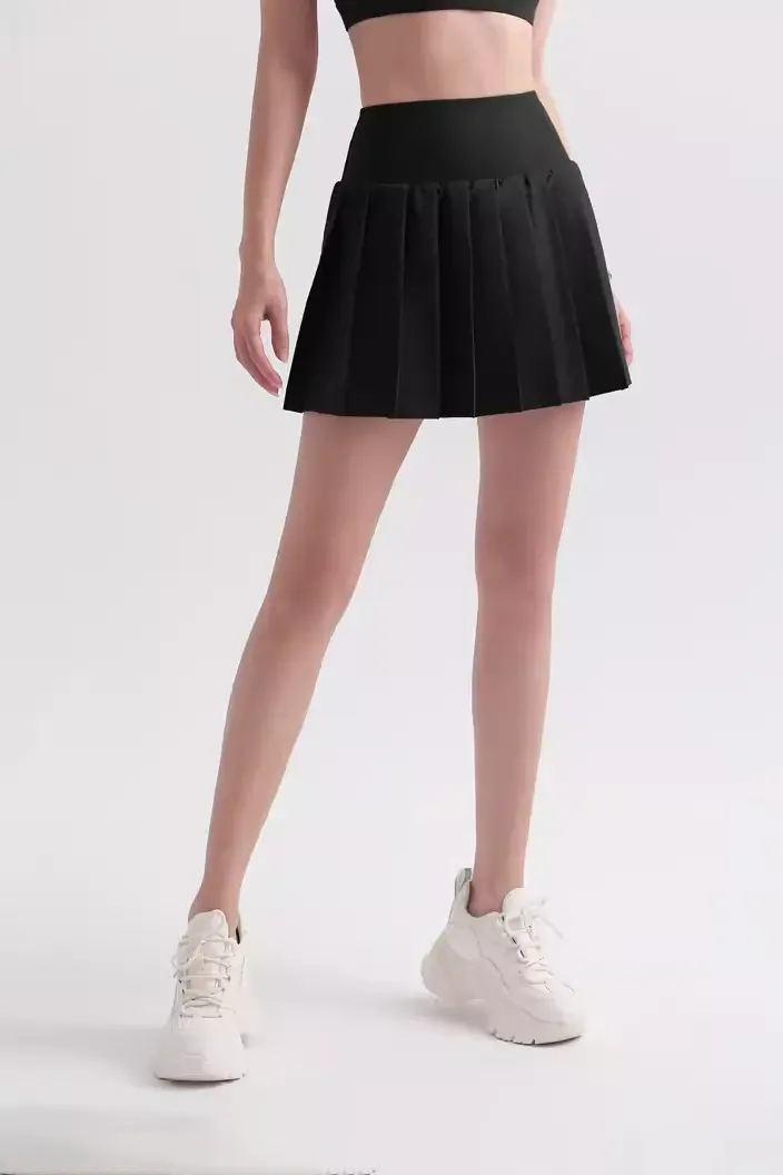 High Waist Pleated Mini Tennis Skirt