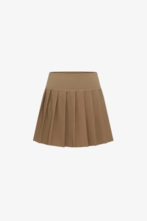 High Waist Pleated Mini Tennis Skirt