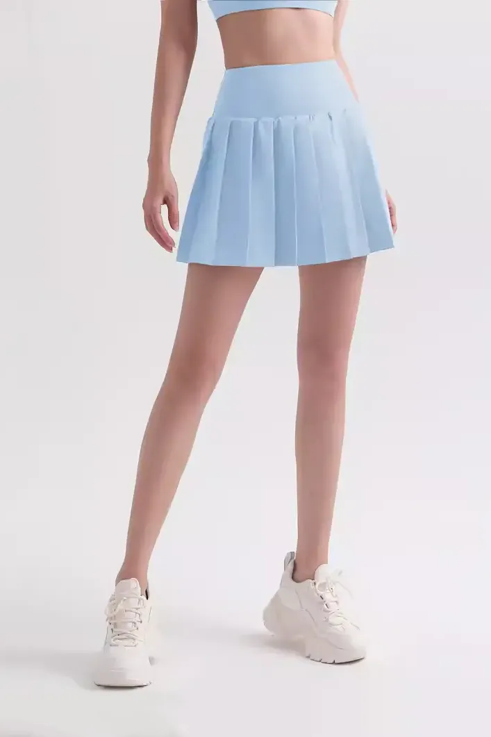 High Waist Pleated Mini Tennis Skirt