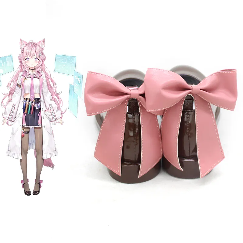 Hololive Virtual YouTuber Hakui Koyori Brown Cosplay Shoes