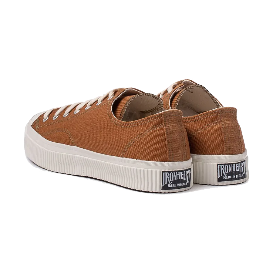 IHSN-01-BRN - 17oz Cotton Duck Low-Top Sneakers - Brown