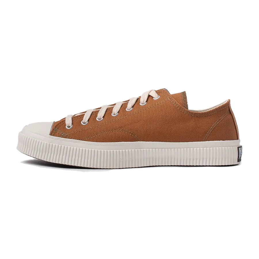 IHSN-01-BRN - 17oz Cotton Duck Low-Top Sneakers - Brown