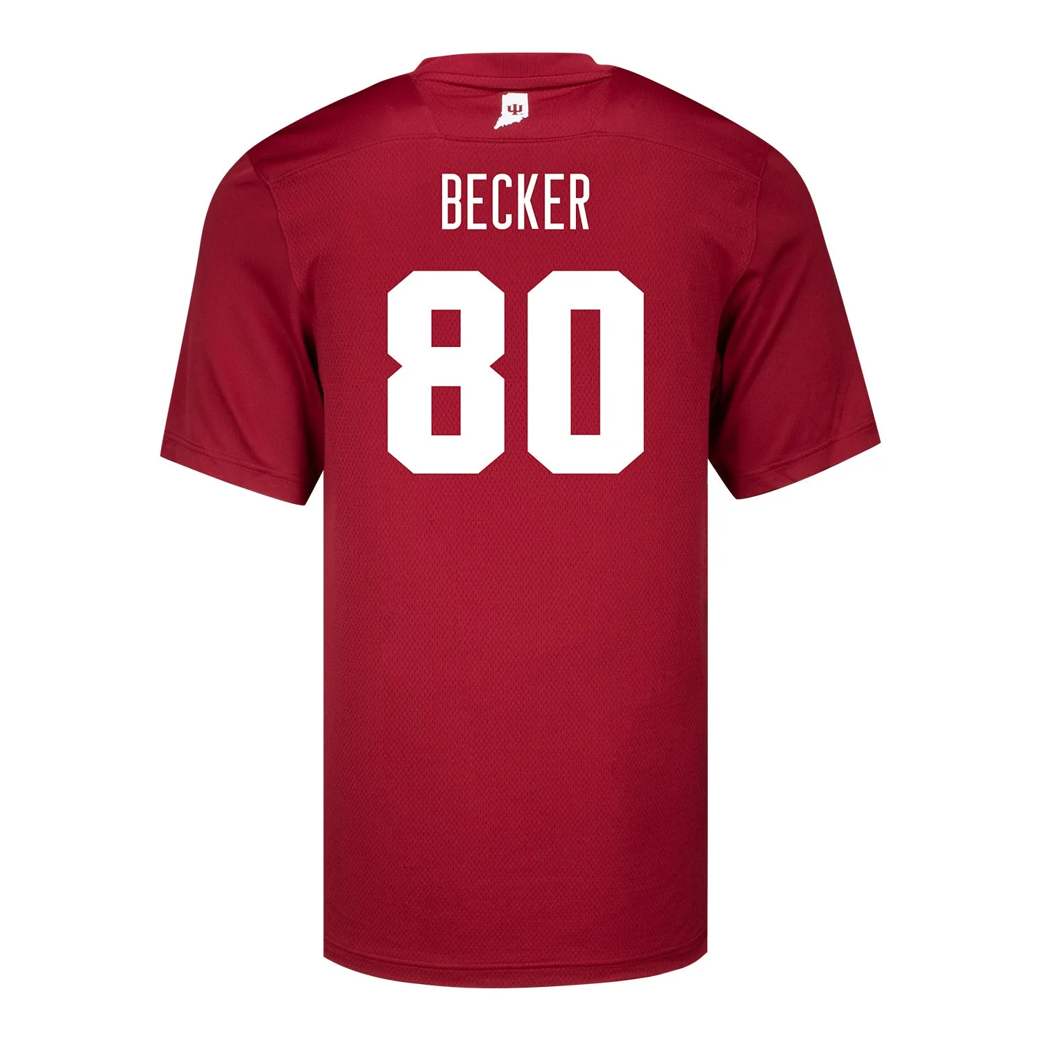 Indiana Hoosiers Adidas #80 Charlie Becker Crimson Student Athlete Football Jersey