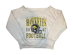 Iowa Football Off Shoulder Crew