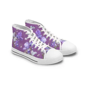 Iris Flower Women's High Top Sneakers